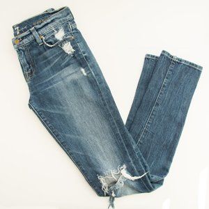 7 For All Mankind Roxanne Distressed Denim Jeans